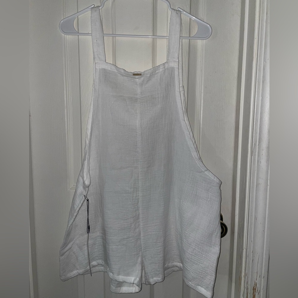 NWT- Nicole Miller Cotton Gauze Cover-Up Romper - Picture 5 of 9